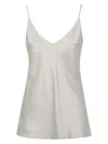 Max Mara Leisure Lucca Silk-blend Tank Top In White