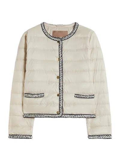 Max Mara Women's Quilted Water Repellent Canvas Padded Jacket In Neutral