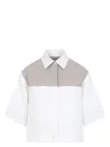 Max Mara Short-sleeved Shirt In Nude & Neutrals