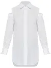 Max Mara Cut-out Shirt In White