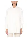 Max Mara Ragtime Drill Workwear Shirt Jacket In White