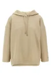 Max Mara Women Sand Cotton Blend Rally Sweatshirt In Cream