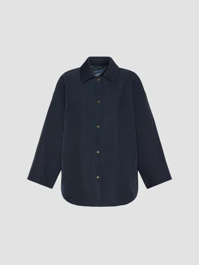 Max Mara Padded Reversible Jacket In Gray
