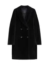 Max Mara Wool And Alpaca Midi Coat In Black