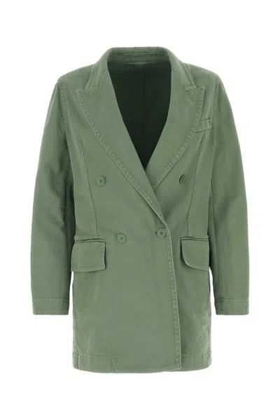 MAX MARA MAX MARA WOMEN SAGE GREEN DENIM ZENOBIA BLAZERÂ