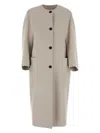 Max Mara Cappotto Album1234 In Cashmere Sabbia Donna