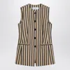 Max Mara Women's Rodeo Sleeveless Blazer Arena | Size 46 | 2511281012600004