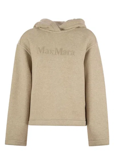 Max Mara Women's Sand Cotton Blend Gary Sweatshirt