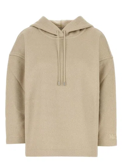 Max Mara Women's Sand Cotton Blend Rally Sweatshirt
