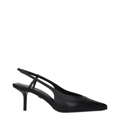 Max Mara Women's Sandals Black Leather