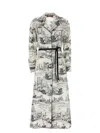 Max Mara Printed Satin Pappa Shirt Dress In Multi