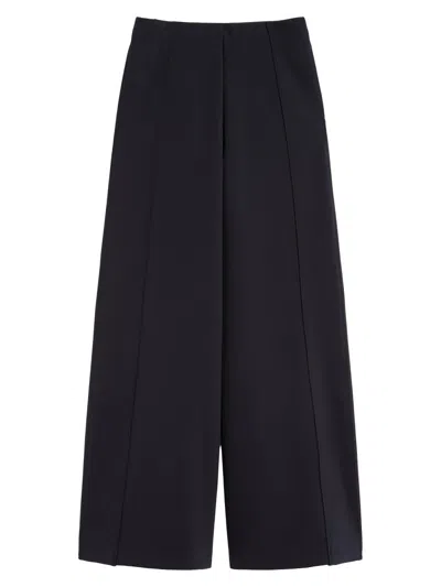 Max Mara Women's Scuba Jersey Trousers In Blue