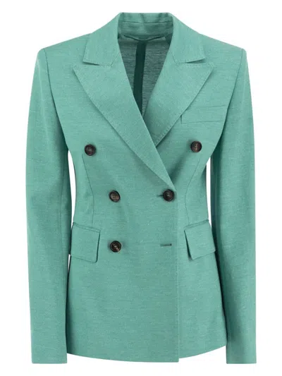 MAX MARA WOMEN'S SEA COTTON BLEND ZIRLO BLAZER