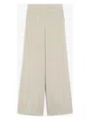 Max Mara Wide-leg Casual Pants In Beige