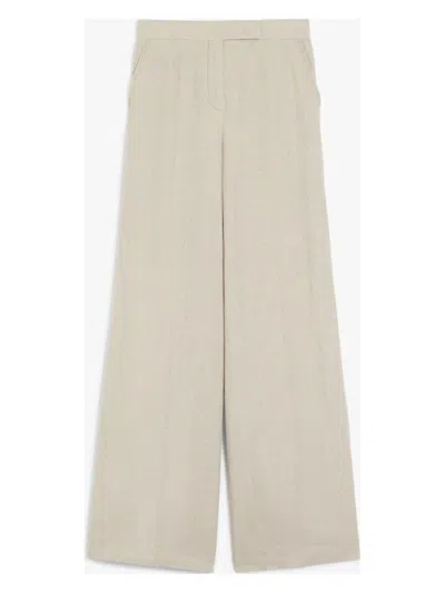 MAX MARA WOMEN'S SEQUOIA LONG TROUSER BEIGE | SIZE 40 | 2511131092600001
