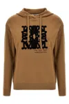 Max Mara Drawstring Long-sleeved Hoodie In Brown