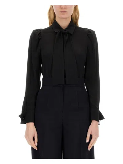 MAX MARA WOMEN'S SHIRT WITH BOW