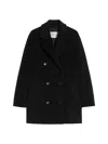 Max Mara Short 101801 Icon Coat In Black