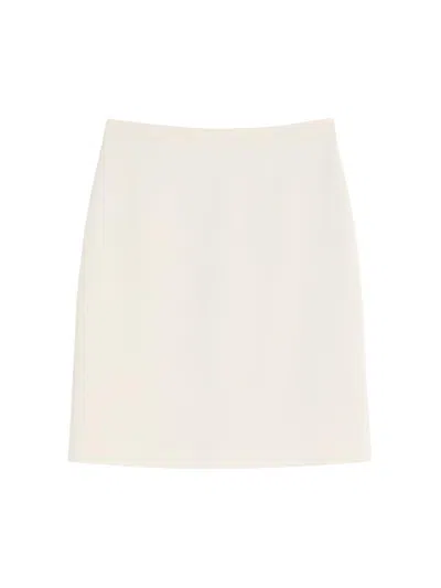 Max Mara Women's Short Cady Skirt In White