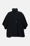 Max Mara Hand-sewn Derrik Cashmere Cape In Black
