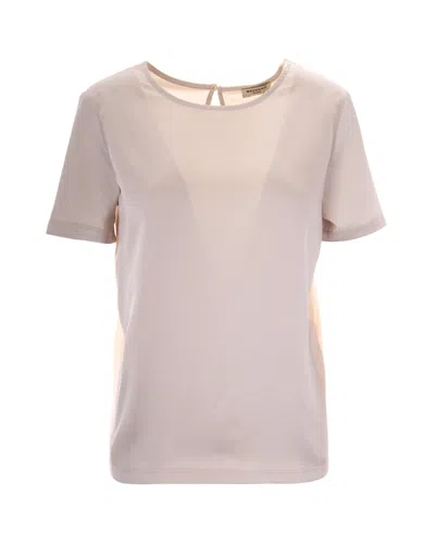 Max Mara Women's Short-sleeve Crewneck Top In Panna