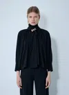 Max Mara Women Silk Blouse In Black