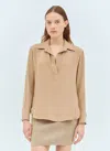 Max Mara Women Silk Crêpe De Chine Shirt In Cream