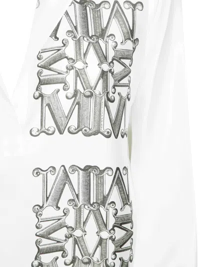 Max Mara Women's Silk Filtro Shirt In White
