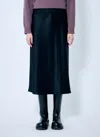 Max Mara Women Silk Midi Skirt In Black