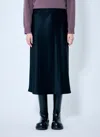 Max Mara Women Silk Midi Skirt In Black