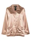 Max Mara Vasaio Silk Shirt In Brown