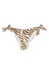 Max Mara Strap-up Bikini Swimsuit In Cream