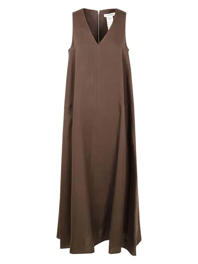 MAX MARA WOMEN'S SIMEONE LINEN SLEEVESLESS DRESS