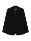 Max Mara Women's Single Breasted Cady Blazer In Black