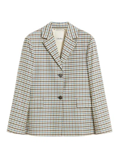Max Mara Women's Single Breasted Wool And Cotton Jacket In Neutral