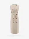 Max Mara Women Sleeveless Wool And Cashmere Coat In Pink