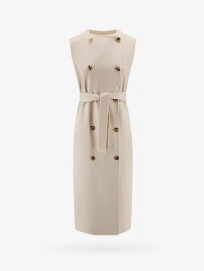 Max Mara Women Sleeveless Wool And Cashmere Coat In Pink