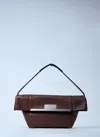 Max Mara Women Small Leather Shoulder Bag In Brown