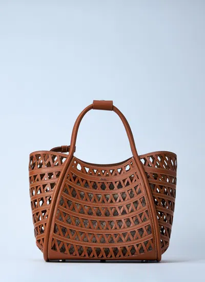Max Mara Women Small Marine Woven Handbag