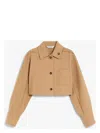 Max Mara Long-sleeved Casual Jacket In Brown