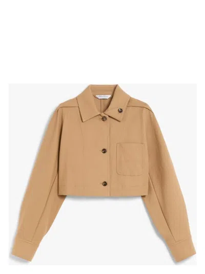 MAX MARA WOMEN'S SMALTO JACKET BROWN | SIZE 42 | 2511041173600010