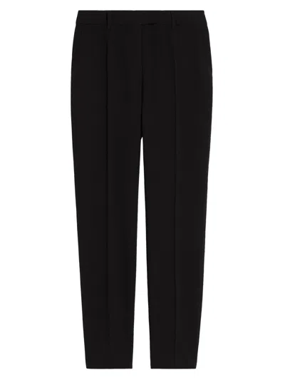 Max Mara Women's Straight Fit Cady Trousers In Black
