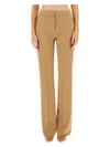 Max Mara Straight Leg Pants In Beige
