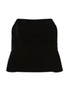 Max Mara Women's Strapless Velvet Top In Black