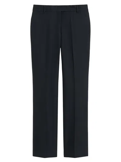 Max Mara Women's Stretch Cotton And Viscose Trousers In Black