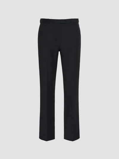 Max Mara Women's Stretch Cotton Blend Trousers In Midnight Blue