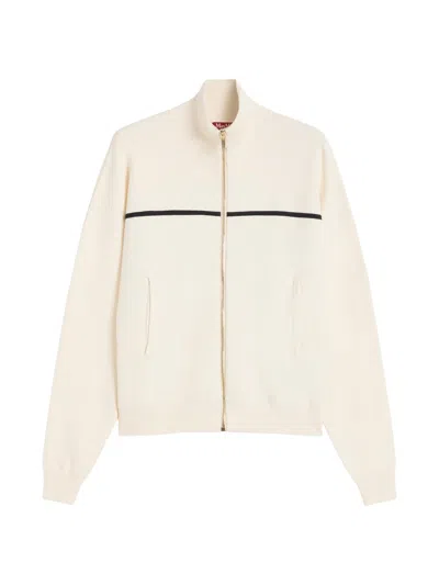 Max Mara Women's Stretch Viscose Boxy Cardigan In White