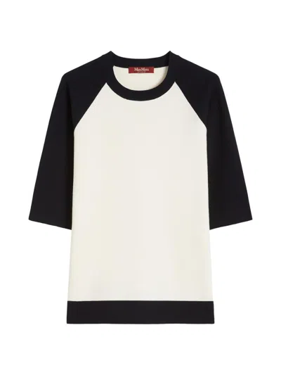 Max Mara Tvelo Crew-neck T-shirt In Black