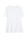 Max Mara Stretch Viscose Sweater In White