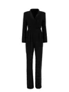 Max Mara Pianoforte Black Stretch Wool Mincio Jumpsuit